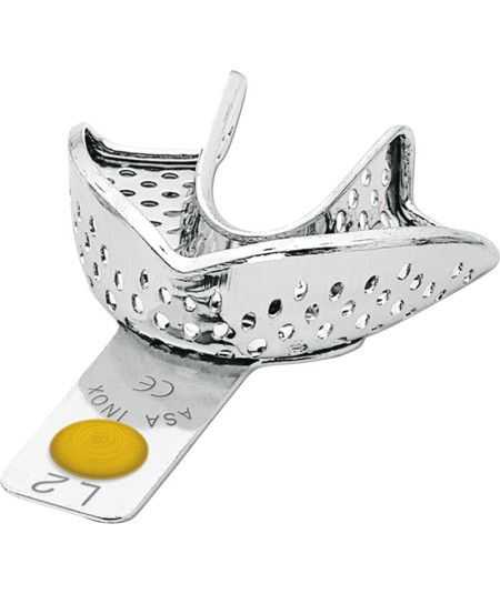 Porte Empreinte Perforé Avec Bord Perma-Lock - 1u - ASA DENTAL