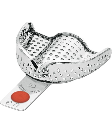 Porte Empreinte Perforé Avec Bord Perma-Lock - 1u - ASA DENTAL