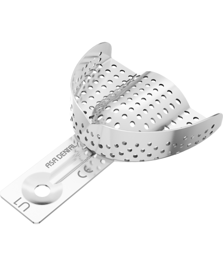 Porte Empreinte Perforé Alu - 1u - ASA DENTAL
