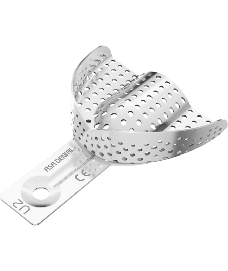 Porte Empreinte Perforé Alu - 1u - ASA DENTAL