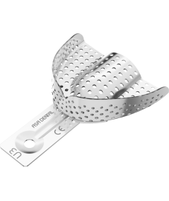 Porte Empreinte Perforé Alu - 1u - ASA DENTAL