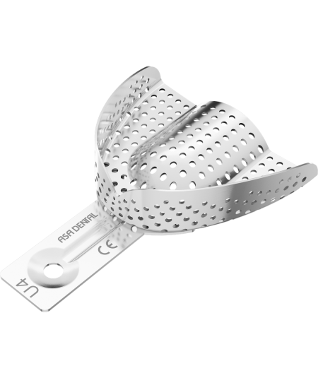 Porte Empreinte Perforé Alu - 1u - ASA DENTAL
