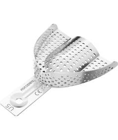 Porte Empreinte Perforé Alu - 1u - ASA DENTAL