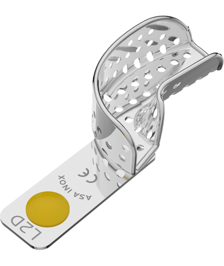 Porte Empreinte Perforé Partiel Avec Bord - 1u - ASA DENTAL