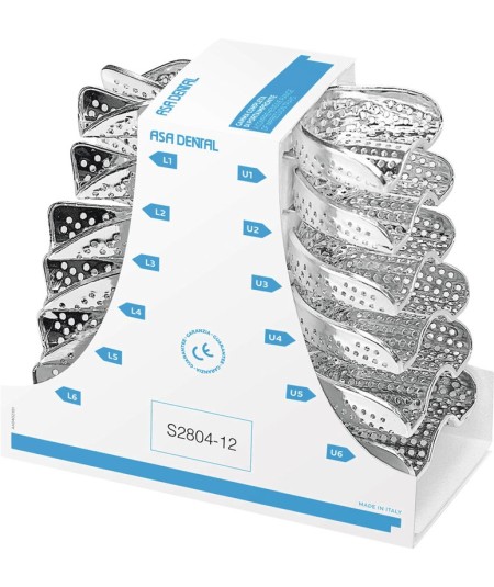Porte Empreinte Perforé Perma-Lock Coffret - 12u - ASA DENTAL