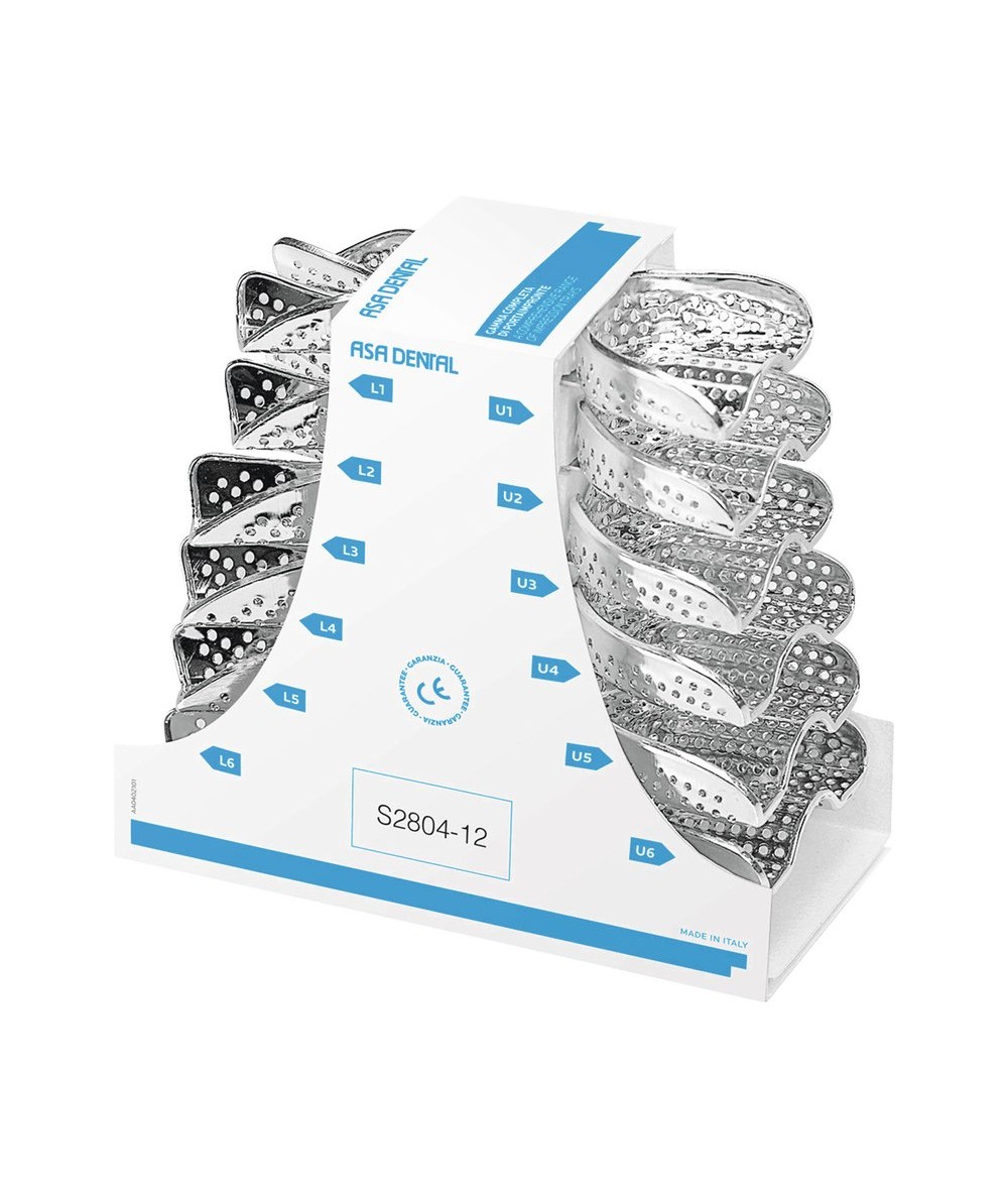 Porte Empreinte Perforé Perma-Lock Coffret - 12u - ASA DENTAL