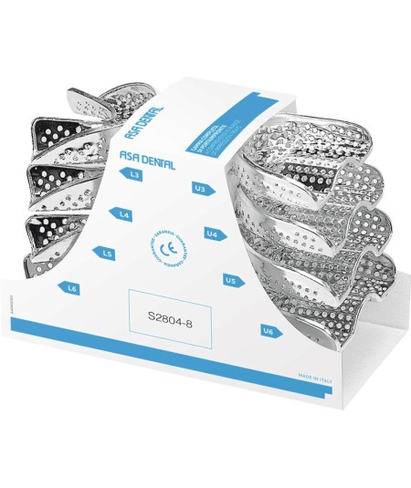 Porte Empreinte Perforé Perma-Lock Coffret - 8u - ASA DENTAL