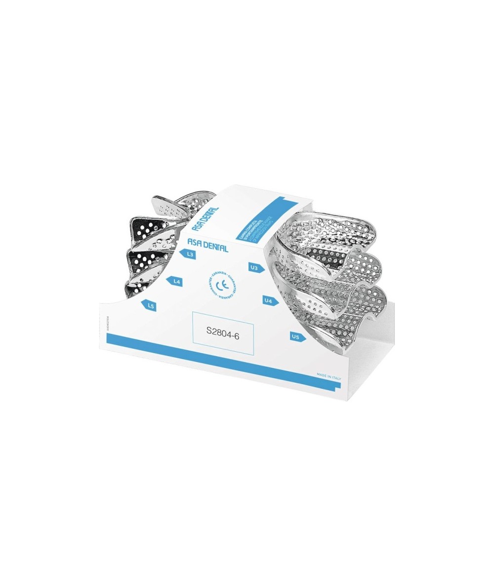 Porte Empreinte Perforé Perma-Lock Coffret - 6u - ASA DENTAL