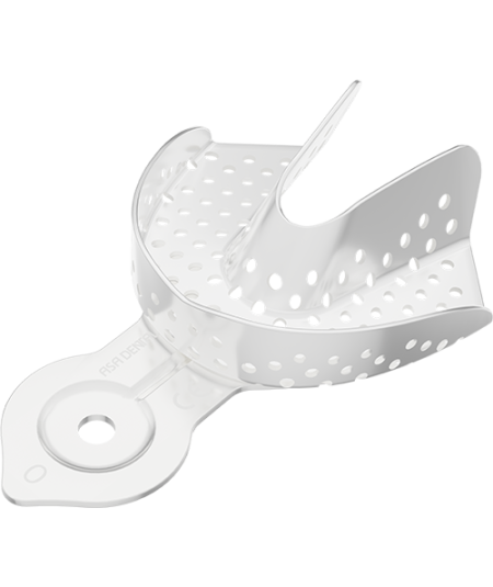 Porte Empreinte Perforé Alu Coloré Avec Bord - 1u - ASA DENTAL