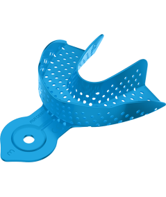 Porte Empreinte Perforé Alu Coloré Avec Bord - 1u - ASA DENTAL