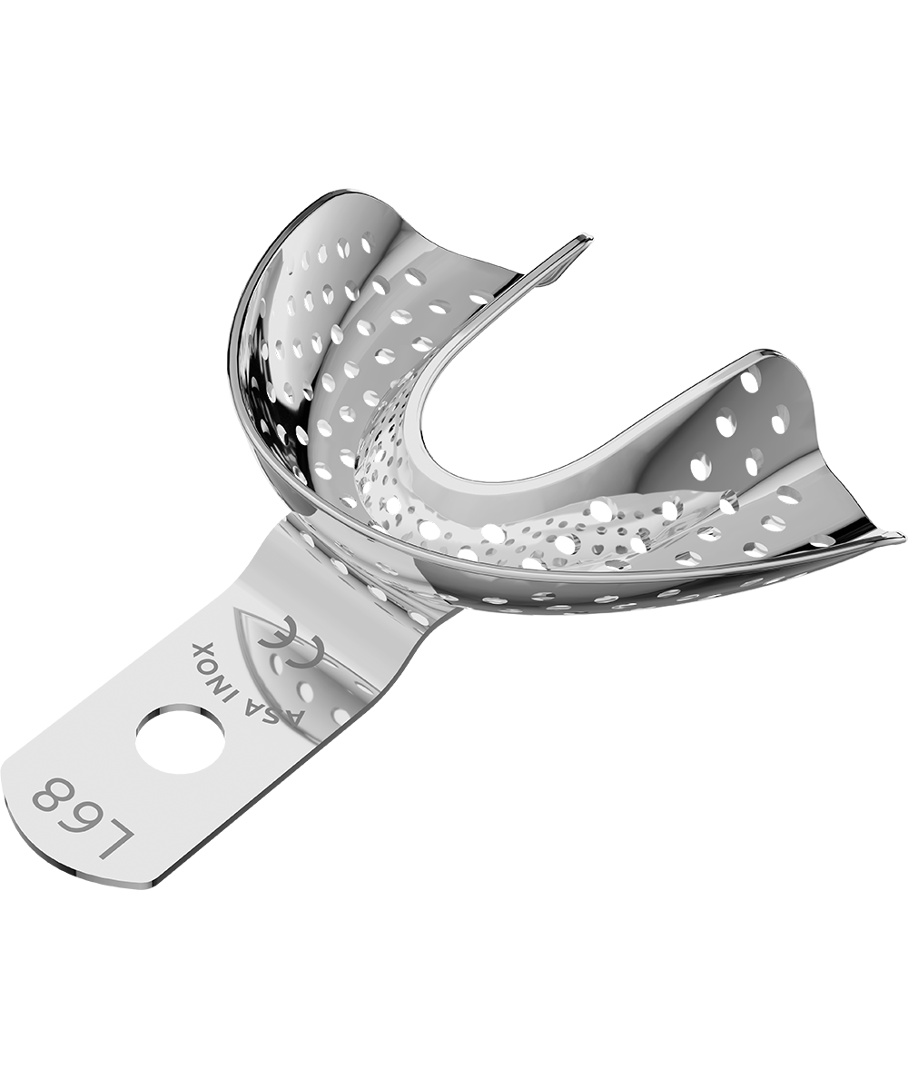Porte Empreinte Perforé Edenté - 1u - ASA DENTAL