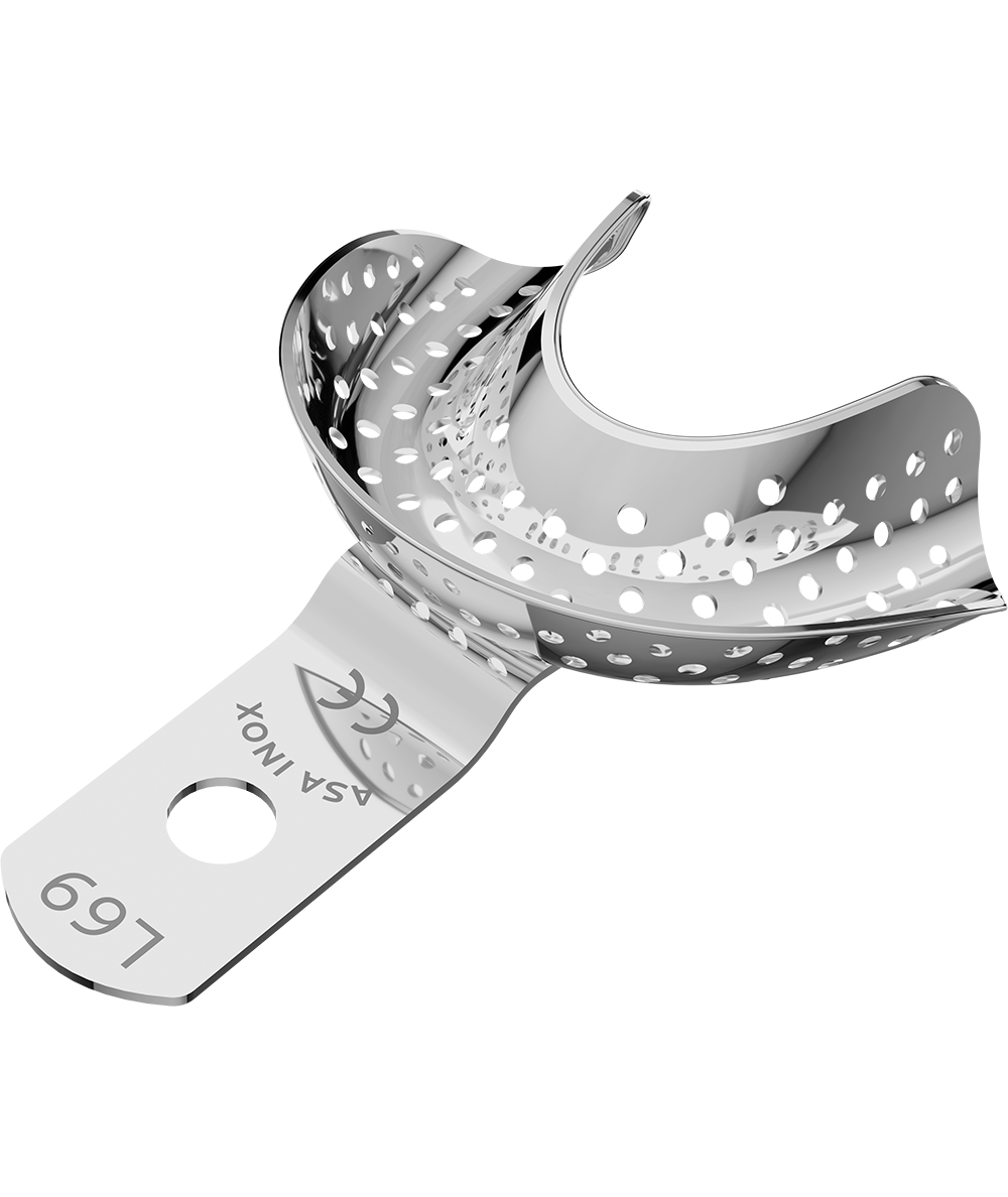 Porte Empreinte Perforé Edenté - 1u - ASA DENTAL